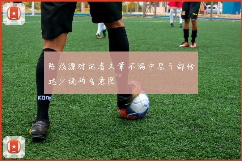 陈戌源对记者文章不满中层干部传达少说两句意图